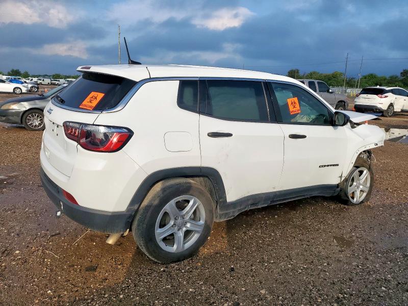 3C4NJDAN8PT531772 - 2023 JEEP COMPASS SPORT WHITE photo 3
