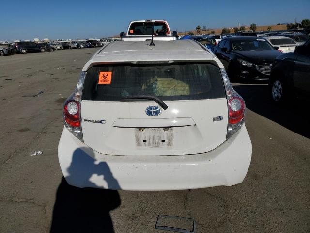 JTDKDTB33C1026953 - 2012 TOYOTA PRIUS C WHITE photo 6