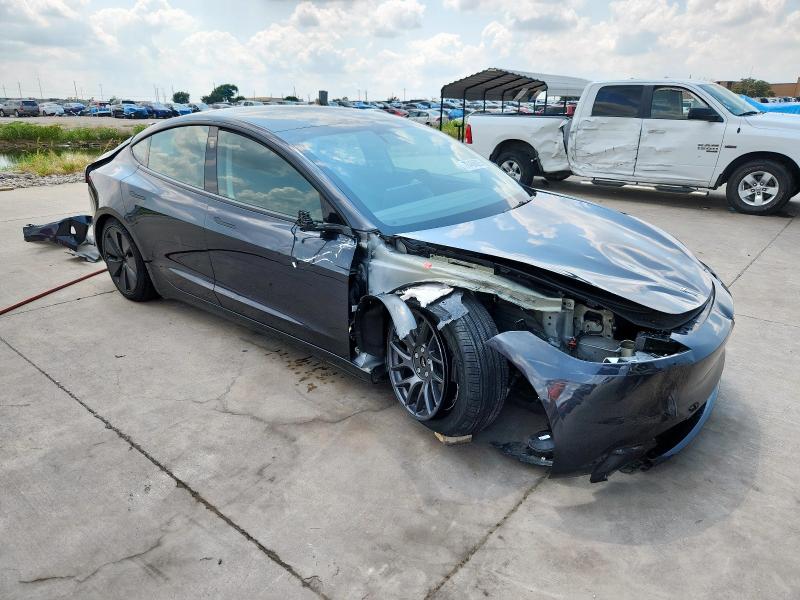 5YJ3E1EAXSF950991 - 2025 TESLA MODEL 3 GRAY photo 4