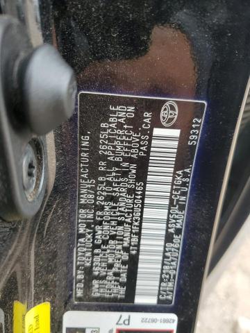 4T1BF1FK3GU504465 - 2016 TOYOTA CAMRY LE 黑色 照片 12