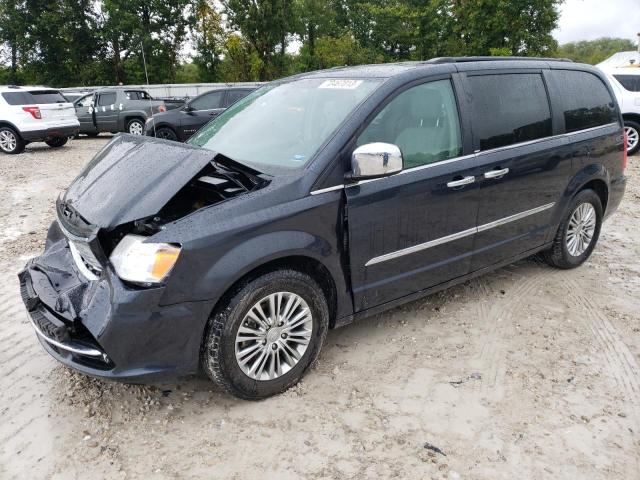 2C4RC1CG2DR769379 - 2013 CHRYSLER TOWN & COU TOURING L BLUE photo 1