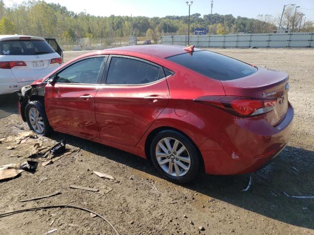 5NPDH4AE5GH653089 - 2016 HYUNDAI ELANTRA SE RED photo 2