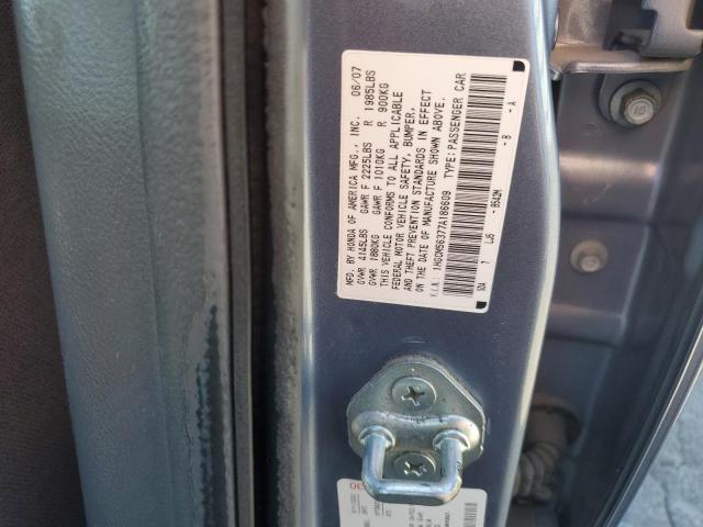 1HGCM56377A186609 - 2007 HONDA ACCORD SE GRAY photo 12