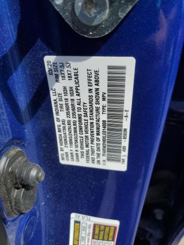 7FARW2H8XLE014008 - 2020 HONDA CR-V EXL BLUE photo 13