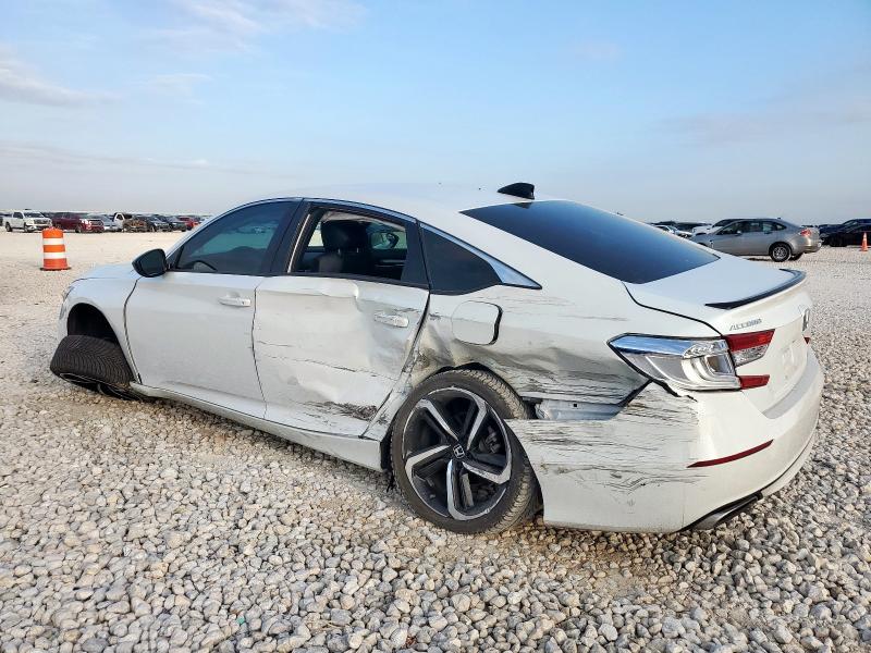 1HGCV1F34NA031230 - 2022 HONDA ACCORD SPORT WHITE photo 2