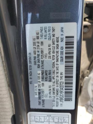 JM3KE2CY6F0433703 - 2015 MAZDA CX-5 TOURING GRAY photo 13
