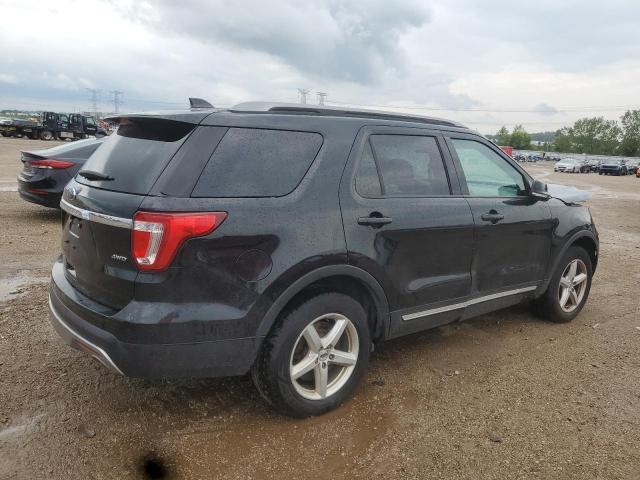 1FM5K8D80HGC60315 - 2017 FORD EXPLORER XLT შავი ფოტო 3