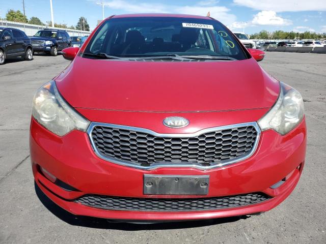 KNAFX4A89E5057046 - 2014 KIA FORTE EX RED photo 5