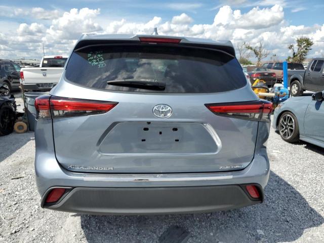 5TDGZRBH5LS009340 - 2020 TOYOTA HIGHLANDER XLE Blau Foto 6