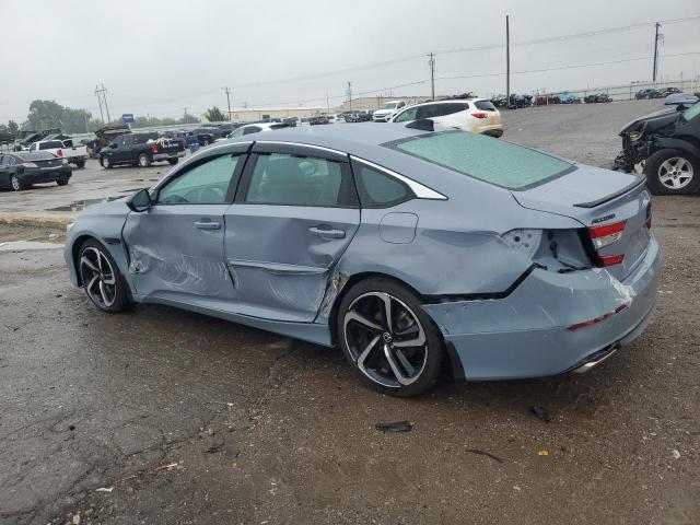 1HGCV1F32MA010634 - 2021 HONDA ACCORD SPORT BLUE photo 2