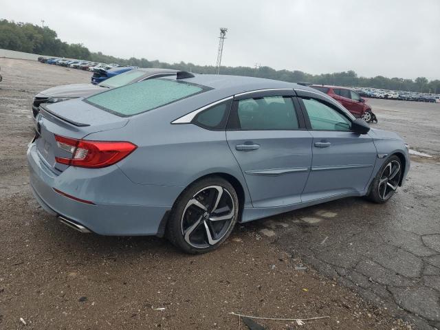 1HGCV1F32MA010634 - 2021 HONDA ACCORD SPORT BLUE photo 3