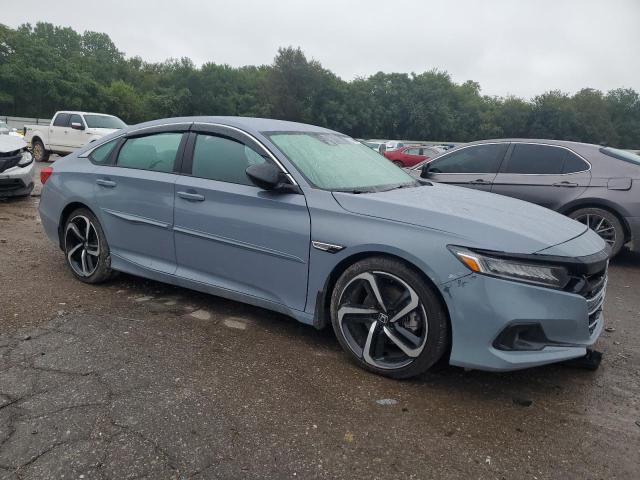 1HGCV1F32MA010634 - 2021 HONDA ACCORD SPORT BLUE photo 4
