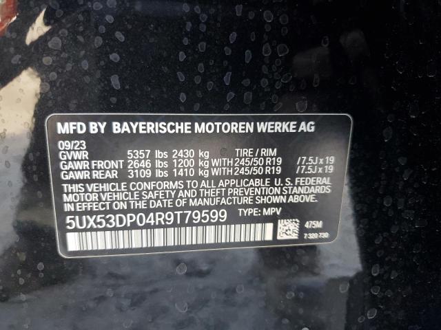 5UX53DP04R9T79599 - 2024 BMW X3 XDRIVE30I BLACK photo 13