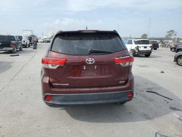 5TDKZRFH1JS263287 - 2018 TOYOTA HIGHLANDER SE BURGUNDY photo 6