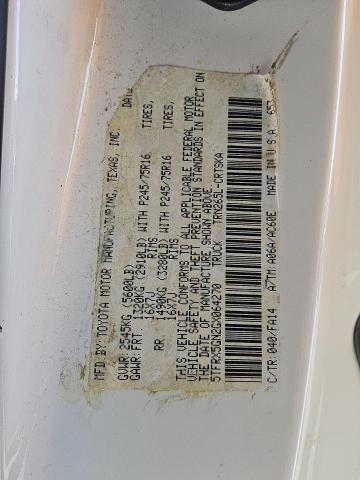 5TFRX5GN2GX064270 - 2016 TOYOTA TACOMA ACCESS CAB 白色 照片 12