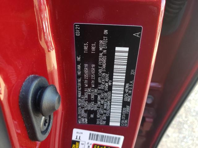 5TDGZRBH8MS106095 - 2021 TOYOTA HIGHLANDER XLE RED photo 13