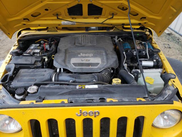 1C4BJWFG7FL703812 - 2015 JEEP WRANGLER RUBICON YELLOW photo 11