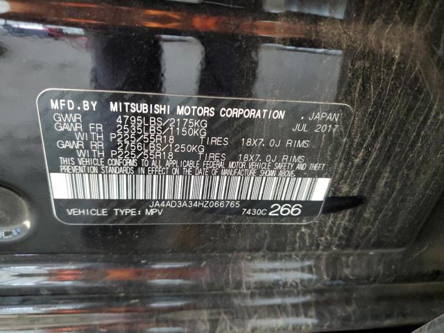 JA4AD3A34HZ066765 - 2017 MITSUBISHI OUTLANDER SE BLACK photo 14