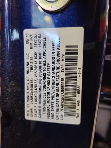 7FARW2H57JE069275 - 2018 HONDA CR-V EX Mavi foto 13