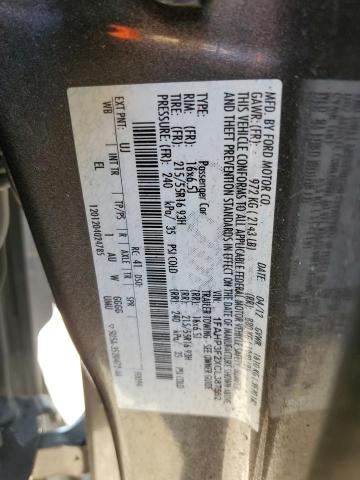 1FAHP3F2XCL387562 - 2012 FORD FOCUS SE GRAY photo 12