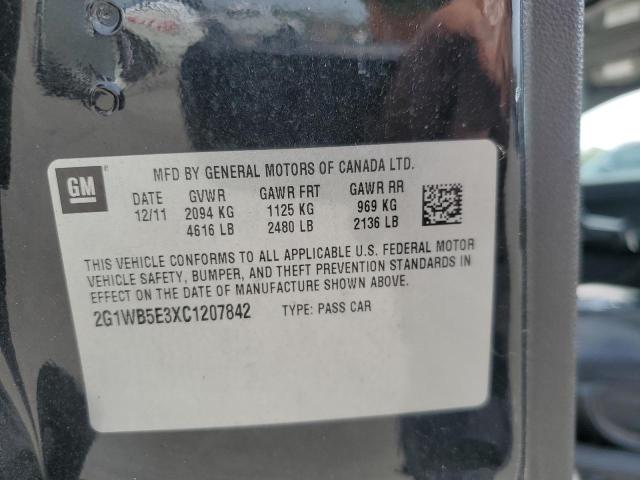 2G1WB5E3XC1207842 - 2012 CHEVROLET IMPALA LT Qara foto 13