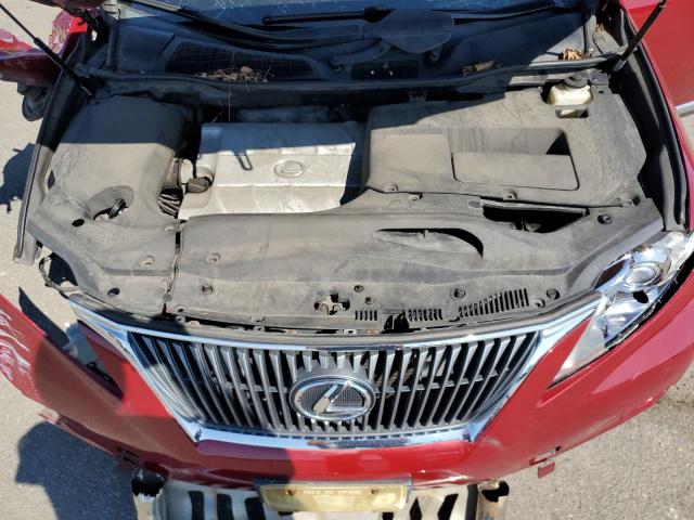 2T2BK1BA6AC056512 - 2010 LEXUS RX 350 RED photo 12