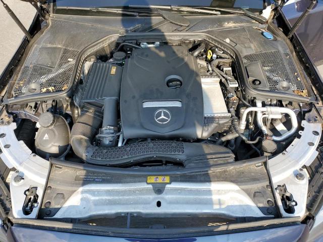 55SWF4KB3HU209145 - 2017 MERCEDES-BENZ C 300 4MATIC BLUE photo 11