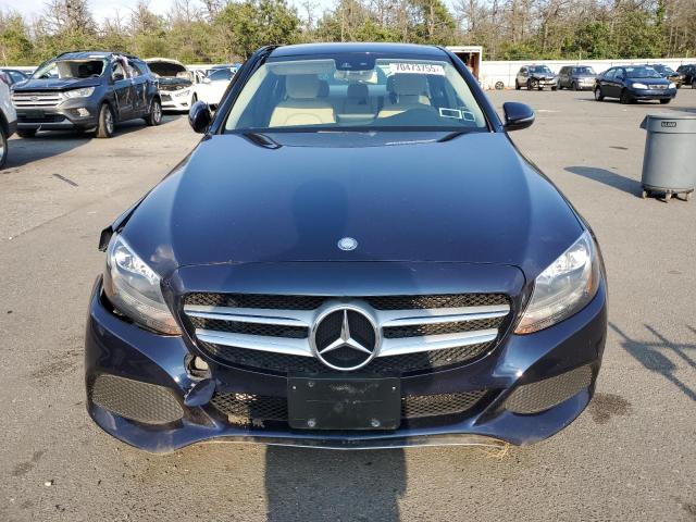 55SWF4KB3HU209145 - 2017 MERCEDES-BENZ C 300 4MATIC BLUE photo 5