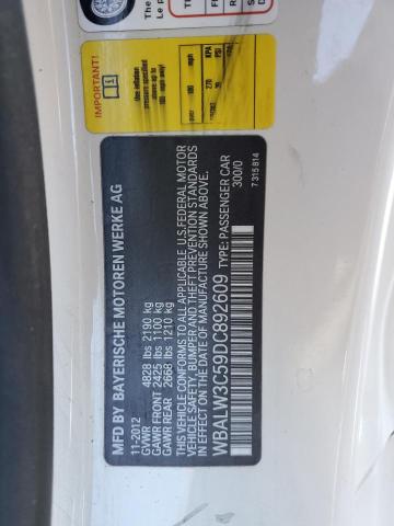 WBALW3C59DC892609 - 2013 BMW 640 I WHITE photo 12