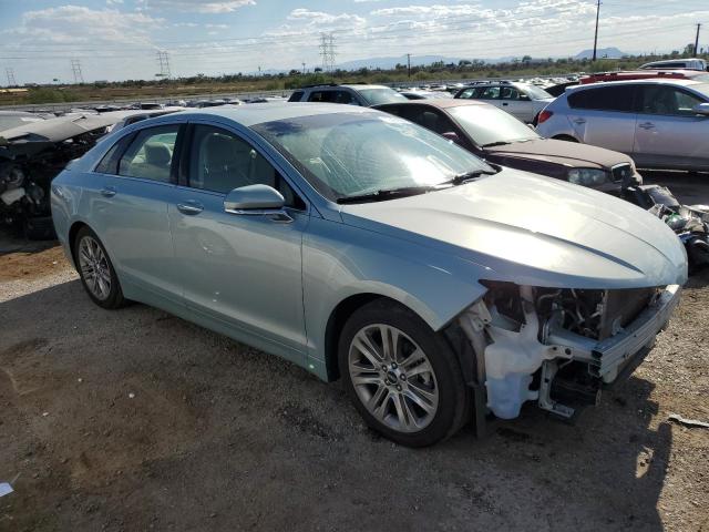 3LN6L2LU3DR820165 - 2013 LINCOLN MKZ HYBRID TURQUOISE photo 4