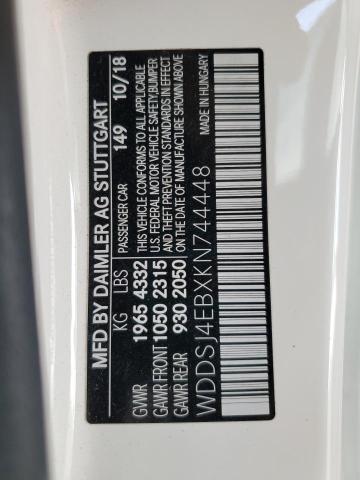 WDDSJ4EBXKN744448 - 2019 MERCEDES-BENZ CLA 250 白色 照片 13