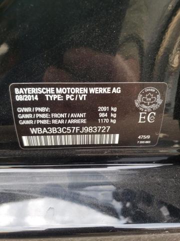 WBA3B3C57FJ983727 - 2015 BMW 328 XI BLACK photo 13