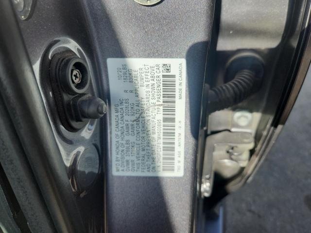 2HGFC2F87MH500895 - 2021 HONDA CIVIC SPORT Gri fotoğraf 12