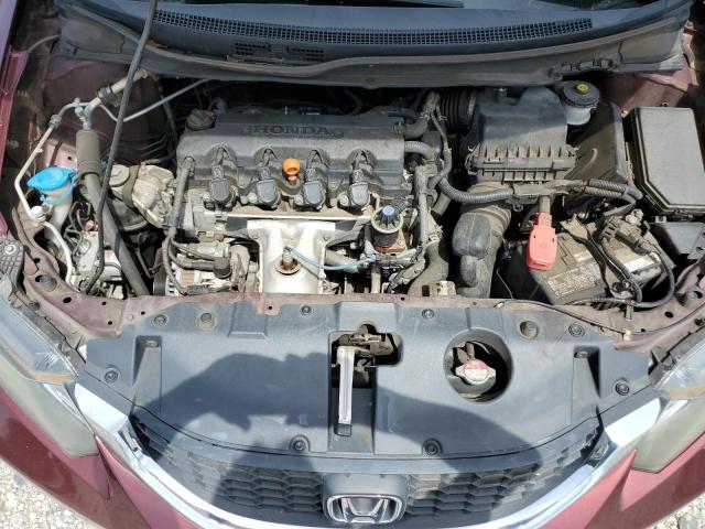 19XFB2F59EE051742 - 2014 HONDA CIVIC LX Bordo foto 11
