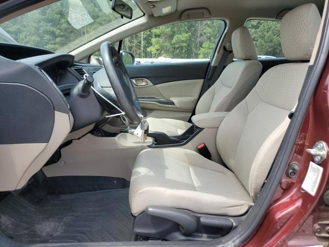 19XFB2F59EE051742 - 2014 HONDA CIVIC LX Bordo foto 7