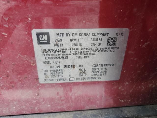 KL4CJESB6KB766306 - 2019 BUICK ENCORE PREFERRED Bordo foto 13