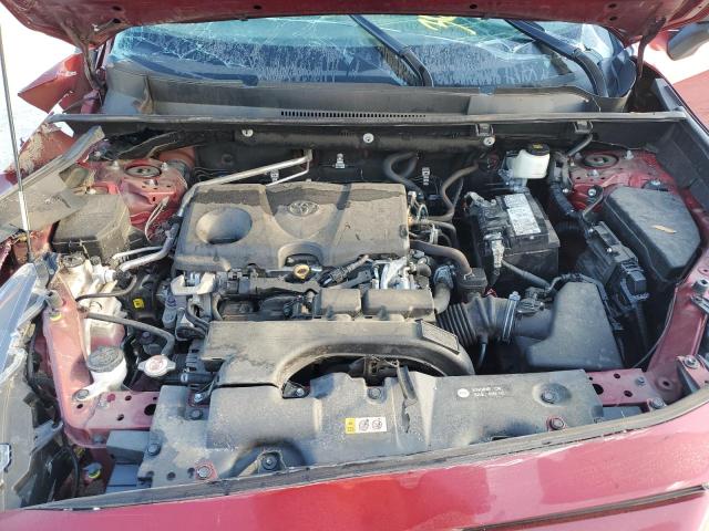 2T3H1RFV0MW105856 - 2021 TOYOTA RAV4 LE RED photo 12