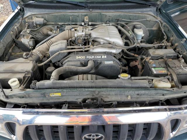 5TEGN92N94Z344333 - 2004 TOYOTA TACOMA DOUBLE CAB PRERUNNER GREEN photo 11