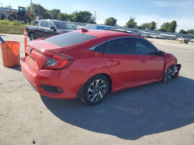 2HGFC2F73JH522718 - 2018 HONDA CIVIC EX RED photo 3