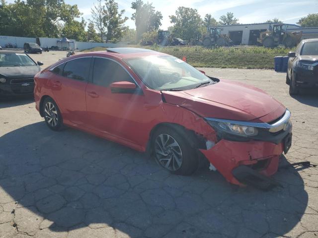2HGFC2F73JH522718 - 2018 HONDA CIVIC EX RED photo 4