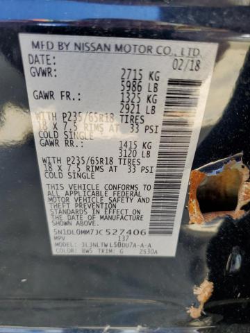 5N1DL0MM7JC527406 - 2018 INFINITI QX60 Կապույտ լուսանկար 13