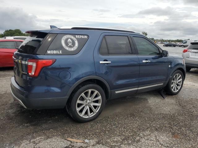 1FM5K7F81GGD22455 - 2016 FORD EXPLORER LIMITED BLUE photo 3