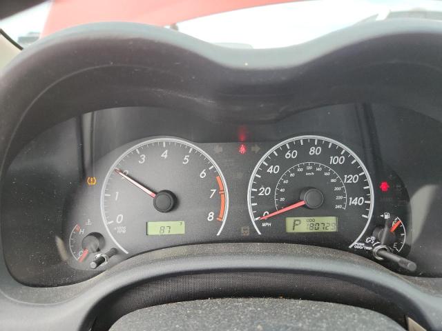 5YFBU4EE5CP054378 - 2012 TOYOTA COROLLA BASE RED photo 9