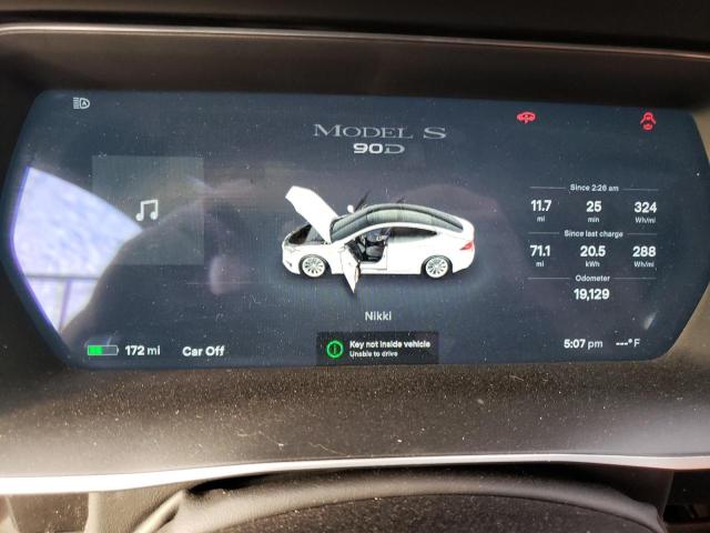 5YJSA1E29GF140789 - 2016 TESLA MODEL S Սպիտակ լուսանկար 9