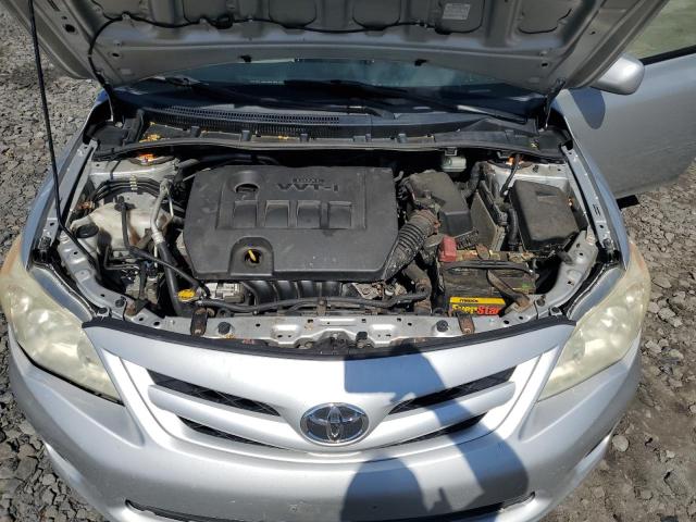 JTDBU4EE5B9132663 - 2011 TOYOTA COROLLA BASE SILVER photo 11
