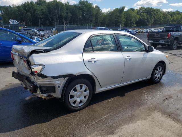 JTDBU4EE5B9132663 - 2011 TOYOTA COROLLA BASE SILVER photo 3