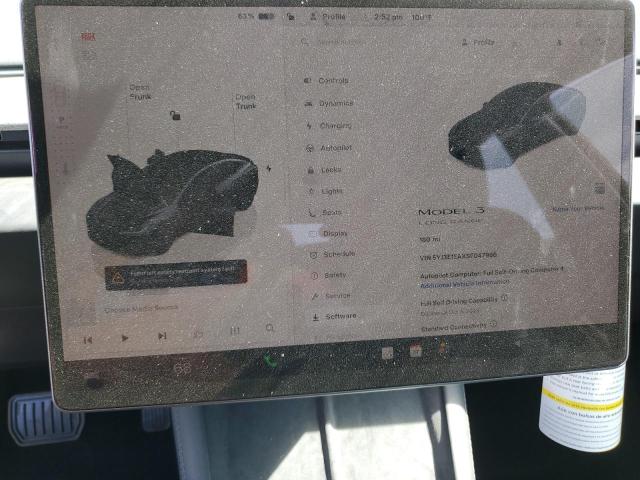 5YJ3E1EAXSF047966 - 2025 TESLA MODEL 3 CHARCOAL photo 9