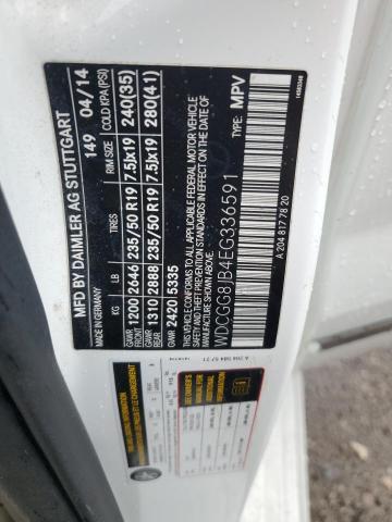 WDCGG8JB4EG336591 - 2014 MERCEDES-BENZ GLK 350 4MATIC WHITE photo 14