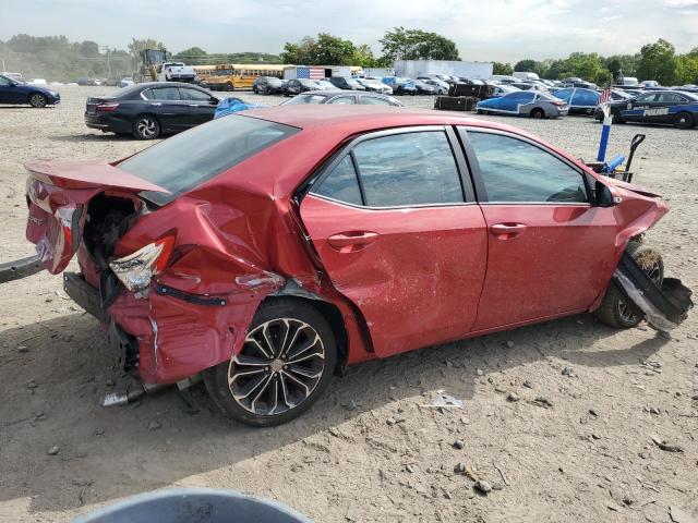 2T1BURHEXFC348596 - 2015 TOYOTA COROLLA L RED photo 3