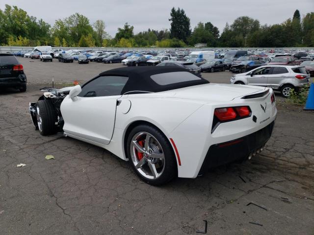 1G1YC3D71E5128429 - 2014 CHEVROLET CORVETTE STINGRAY 2LT WHITE photo 2